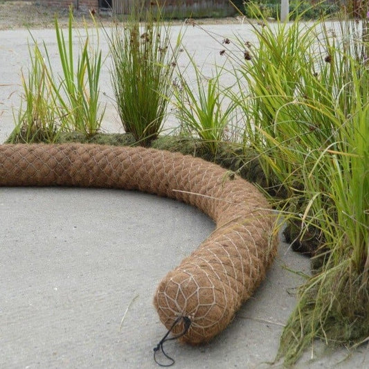 Pre-planted coir rolls for ponds